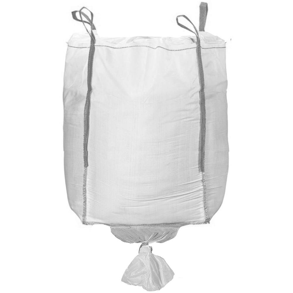 Kerti Big Bag zsák alsó ürítőnyílással, levelekhez és zöldhulladékhoz, 1300 L, 1000 kg, 90x90x160 cm, fehér - Image 5
