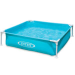 Intex Mini Frame 57173NP gyermekmedence, 122x122x30 cm, fémvázas, 342 literes, kék
