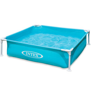 Intex Mini Frame 57173NP gyermekmedence, 122x122x30 cm, fémvázas, 342 literes, kék