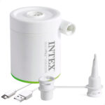 Intex QuickFill USB200R elektromos pumpa, felfújáshoz és leeresztéshez, 200 l/perc, USB-ről tölthető akkumulátorral