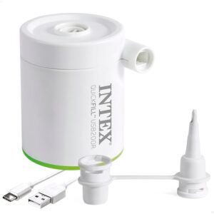 Intex QuickFill USB200R elektromos pumpa, felfújáshoz és leeresztéshez, 200 l/perc, USB-ről tölthető akkumulátorral