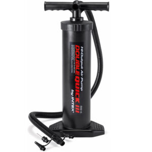 Intex Double Quick III 68615 kézi pumpa, 48 cm, felfújáshoz és leeresztéshez, 4 adapterrel