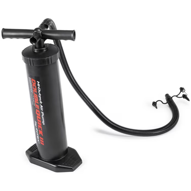 Intex Double Quick III 68615 kézi pumpa, 48 cm, felfújáshoz és leeresztéshez, 4 adapterrel - Image 5