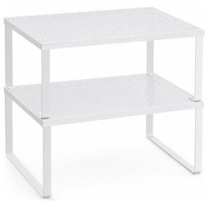 SONGMICS bovitheto konyhaszekreny rendszerezo polcok, fem kivitel, 32x23x15 cm, feher