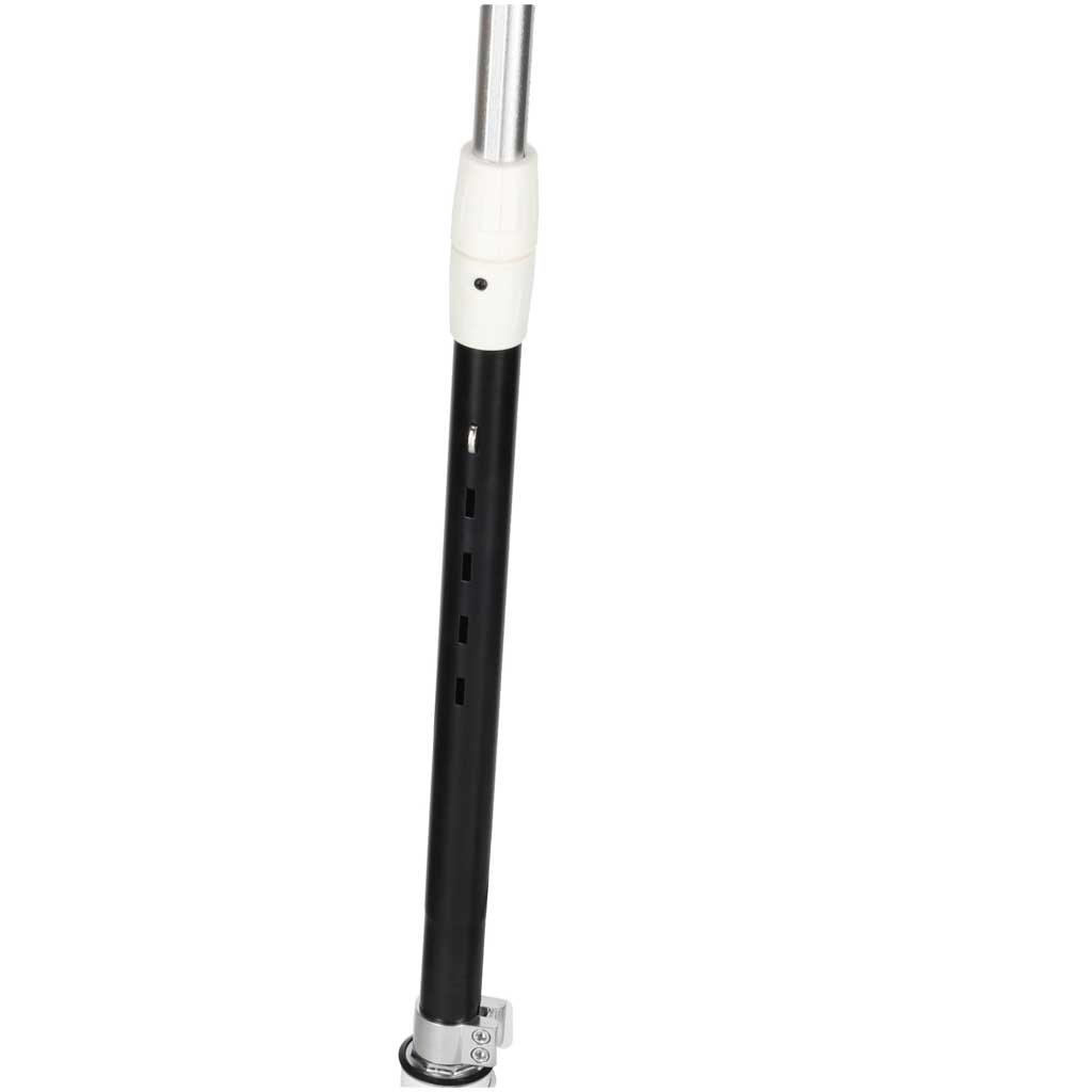 Összecsukható roller gyerekeknek, 2 LED-es világító kerékkel, kézi- és lábfékkel, állítható magassággal, 100 kg teherbírással, 73x36x94 cm, fekete és fehér - Image 10