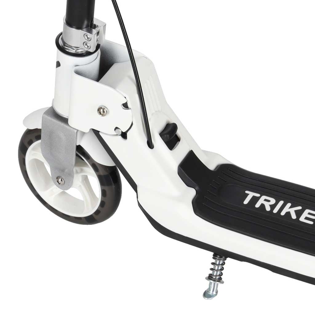 Összecsukható roller gyerekeknek, 2 LED-es világító kerékkel, kézi- és lábfékkel, állítható magassággal, 100 kg teherbírással, 73x36x94 cm, fekete és fehér - Image 8