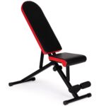 Banca de antrenament fitness reglabila, cu spatar si sezut ajustabil, pliabila, 107x43x50 cm, negru