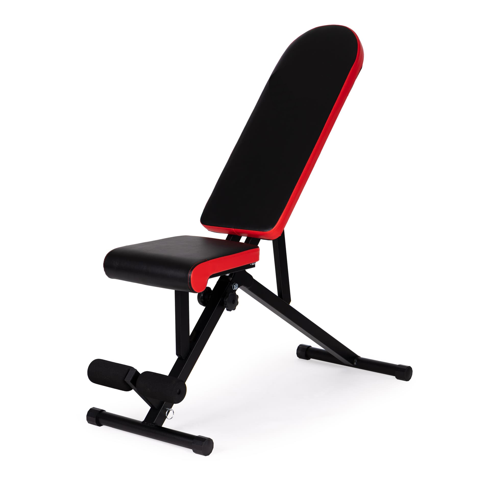 Banca de antrenament fitness reglabila, cu spatar si sezut ajustabil, pliabila, 107x43x50 cm, negru - Image 3
