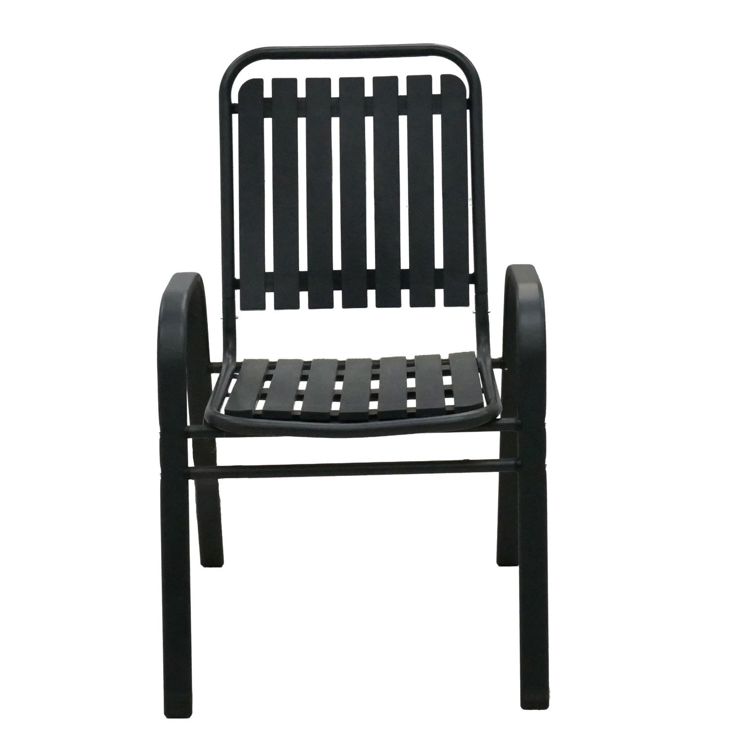 Kerti szék karfával, fémvázas, maximum 110 kg, 56x63x89 cm, sötétszürke - Image 4