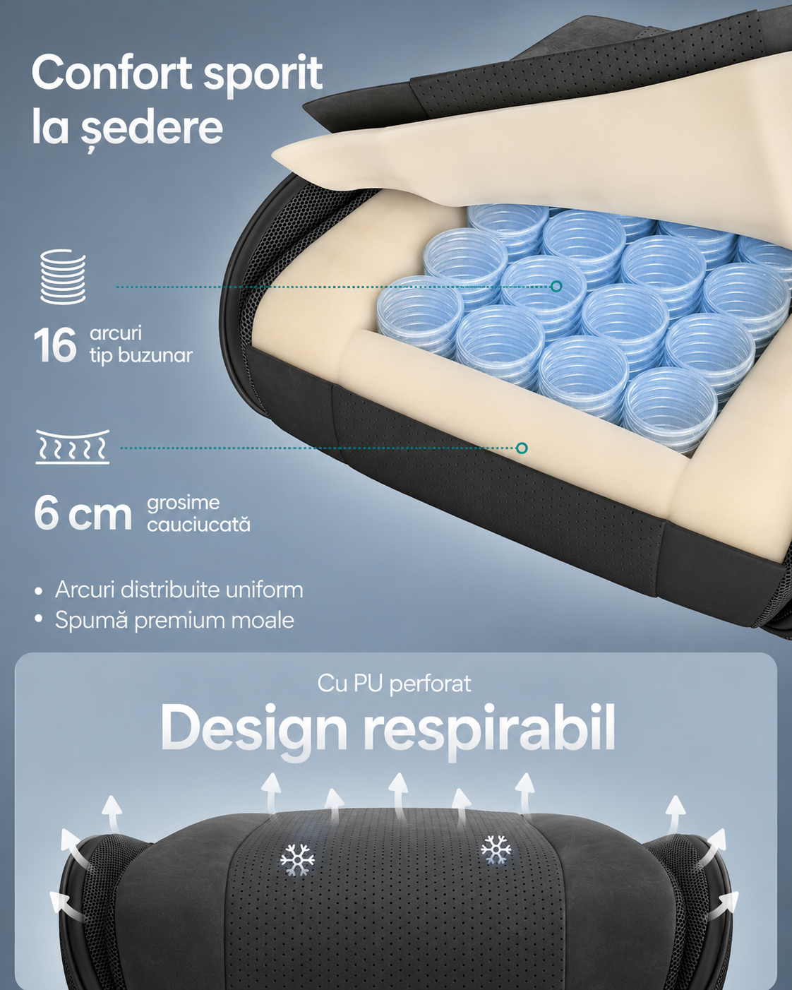 SONGMICS ergonomikus gamer szek kihuzhato labtartoval, 90-135°-ban allithato hattamlaval, derekparnaval es fejtamlaval, 70x70x133 cm, fekete - Image 5