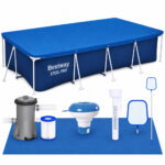 Bestway fémvázas medence, 400x211x81 cm, 5700 liter, teljes tartozékkészlettel