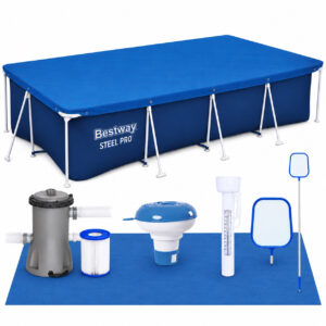 Bestway fémvázas medence, 400x211x81 cm, 5700 liter, teljes tartozékkészlettel