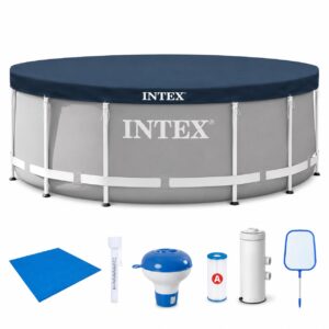 Intex Prism Frame 26712NP fémvázas medence, 366x76 cm, 6500 liter, teljes tartozékkészlettel