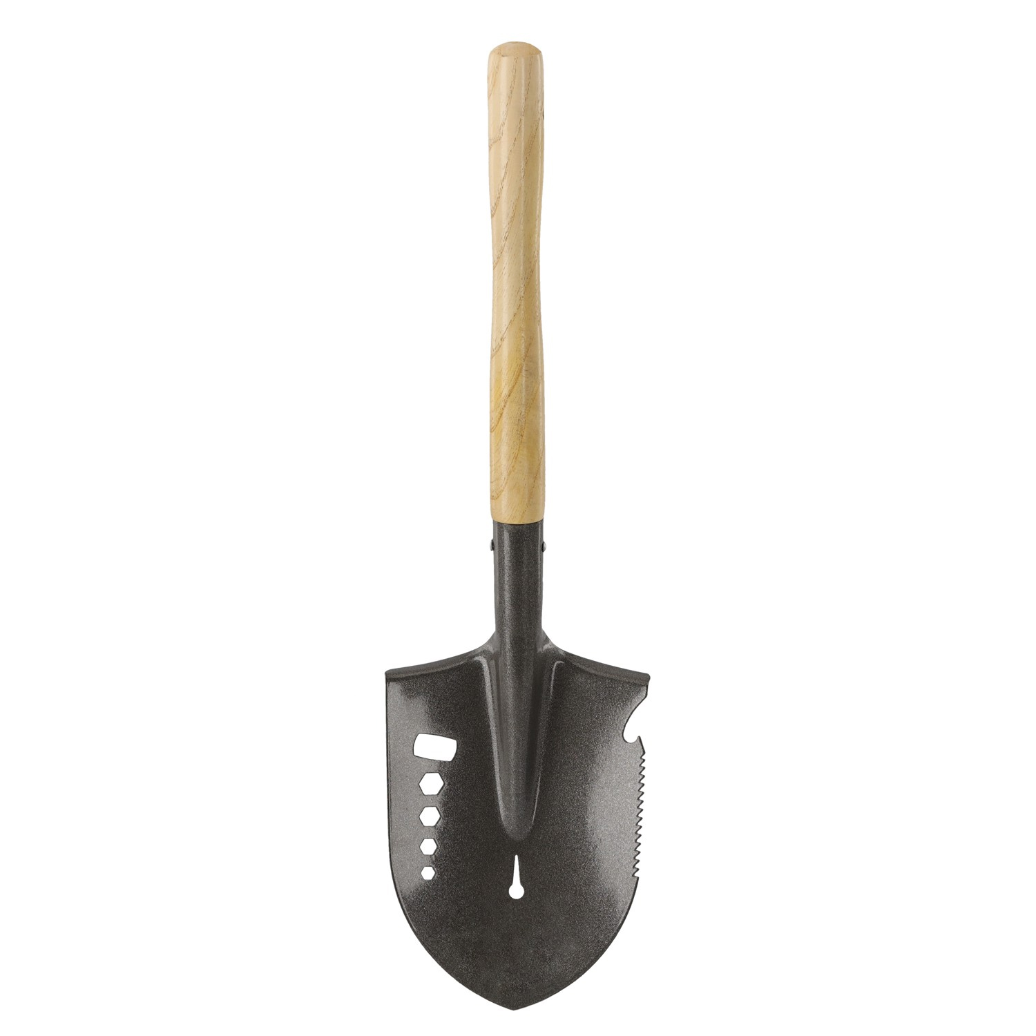 Lopata mica, multifunctionala pentru camping si drumetii, 16x60 cm, negru
