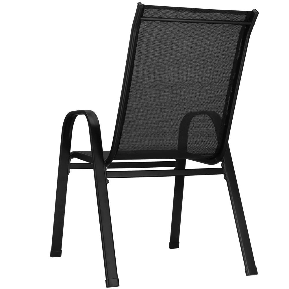 Set 2 scaune gradina, cadru metalic, textilene, maxim 120 kg, 92x53x72 cm, negru - Image 20
