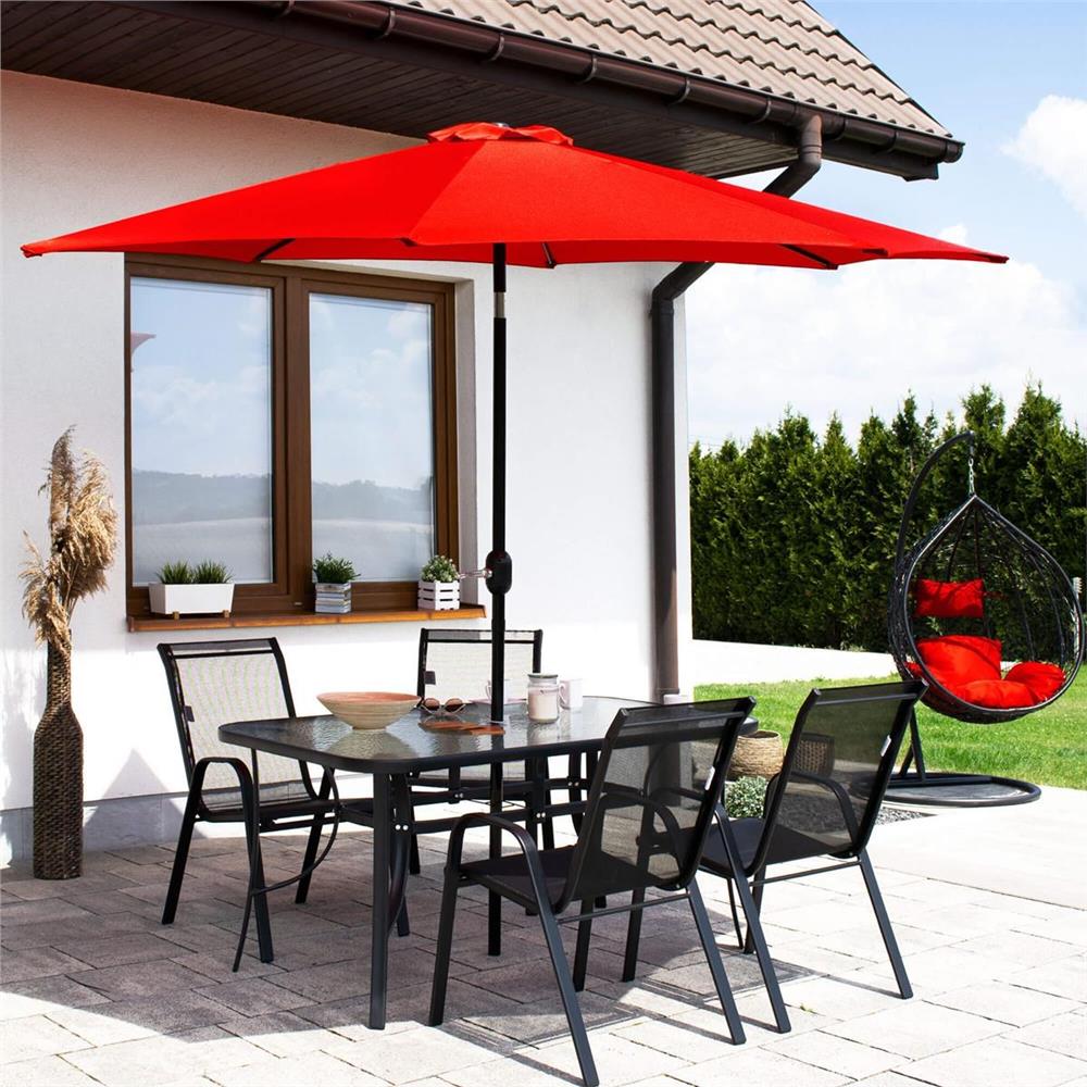 Set 2 scaune gradina, cadru metalic, textilene, maxim 120 kg, 92x53x72 cm, negru - Image 26