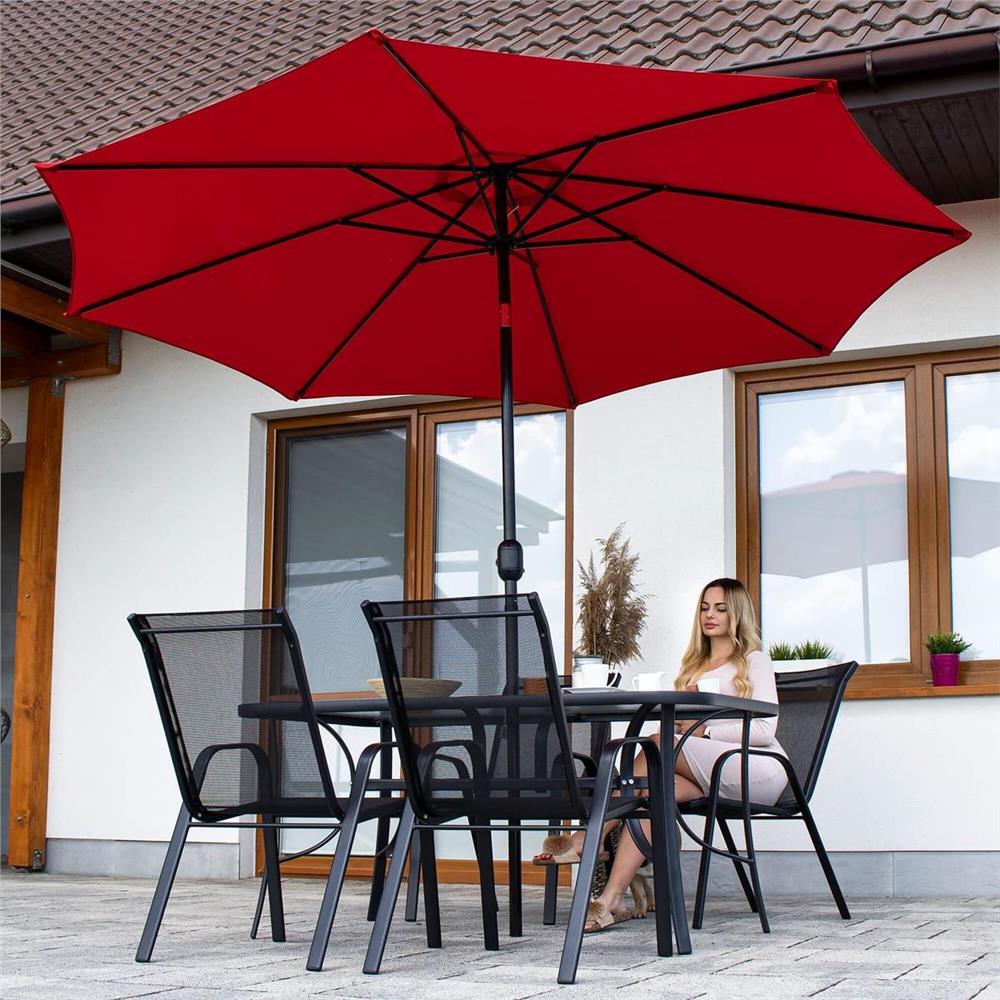 Set 2 scaune gradina, cadru metalic, textilene, maxim 120 kg, 92x53x72 cm, negru - Image 27