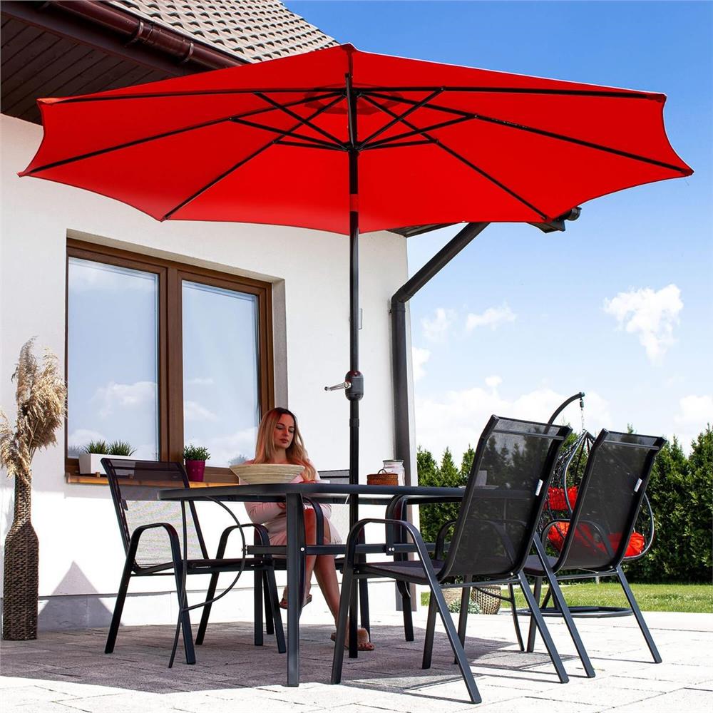Set 2 scaune gradina, cadru metalic, textilene, maxim 120 kg, 92x53x72 cm, negru - Image 28