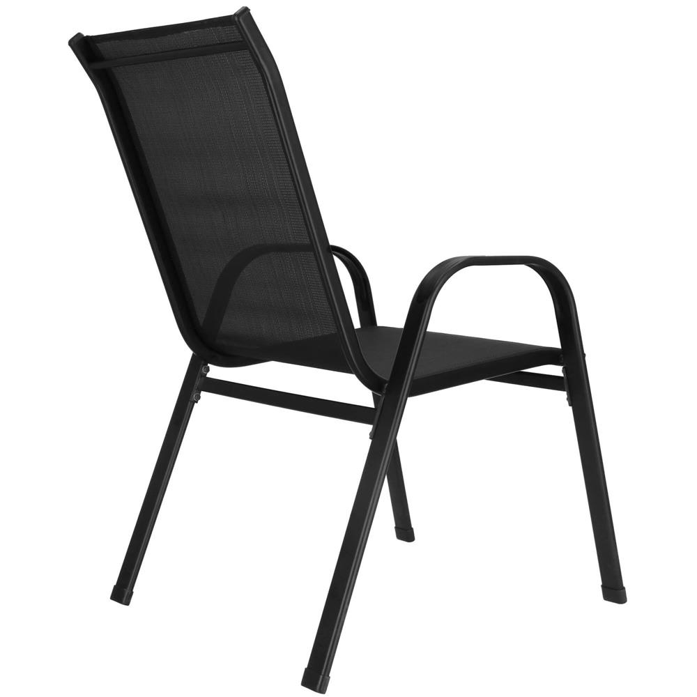 Set 2 scaune gradina, cadru metalic, textilene, maxim 120 kg, 92x53x72 cm, negru - Image 3