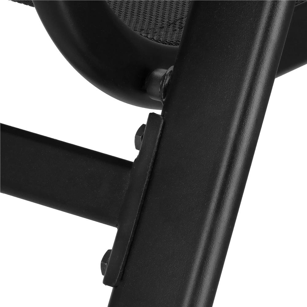 Set mobilier gradina, 2 scaune si masa rotunda, blat sticla, cadru metalic, 60x70 cm, negru - Image 20