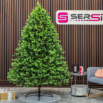 Brad artificial Sersimo, Hollandia, verde cu varfuri verzi, integral 3D, 210 cm
