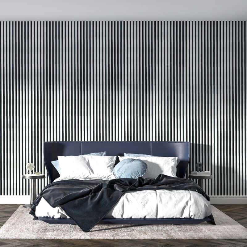 Riflaj MDF decorativ LDA PREMIUM de tip Panou Acustic, Alb Mat, 260x40 cm - Image 16