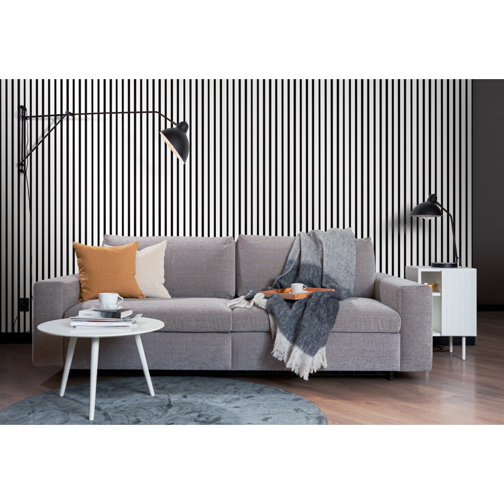 Riflaj MDF decorativ LDA PREMIUM de tip Panou Acustic, Alb Mat, 260x40 cm - Image 17
