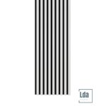 Riflaj MDF decorativ LDA PREMIUM de tip Panou Acustic, Alb Mat, 260x40 cm