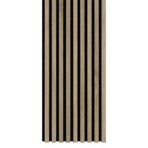 Riflaj MDF decorativ LDA PREMIUM de tip Panou Acustic, Stejar Sonoma, 260x40 cm