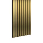 Riflaj MDF decorativ LDA PREMIUM de tip Panou Acustic, Auriu, 260x40 cm