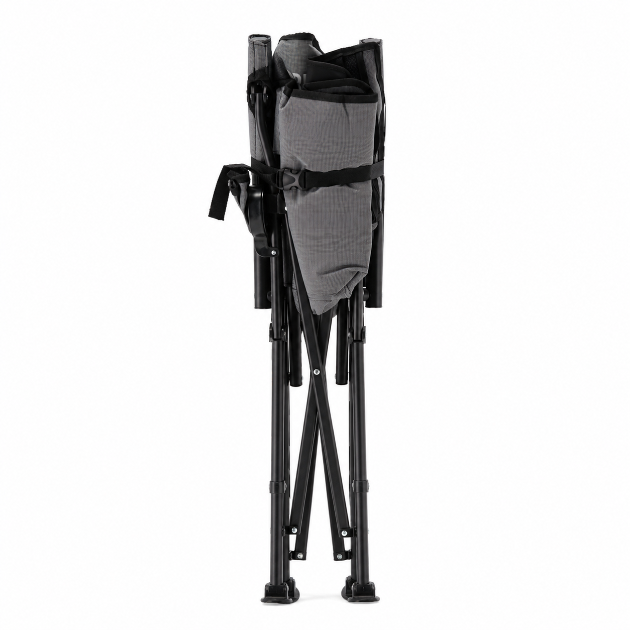 Scaun turistic pliabil cu incalzire, suport pahar, buzunar powerbank, maxim 120 kg, 58x58x90 cm, negru - Image 3