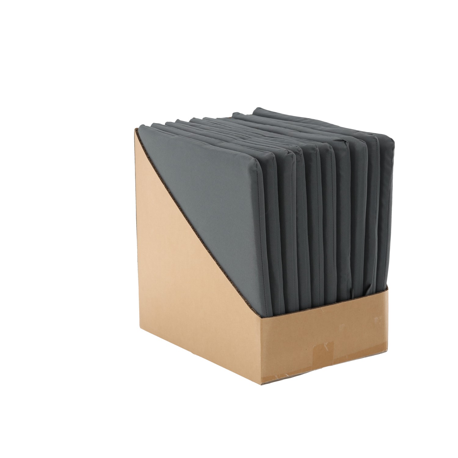 Perna scaun 40x40x3 cm, poliester impermeabil, cu fermoar si prindere, gri inchis - Image 7