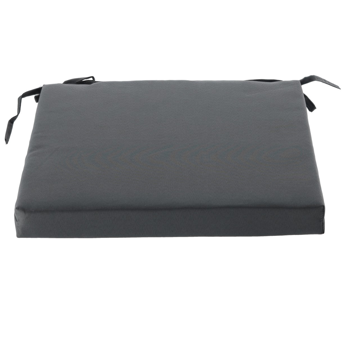 Perna scaun 40x40x5 cm, poliester impermeabil, cu fermoar si prindere, gri inchis