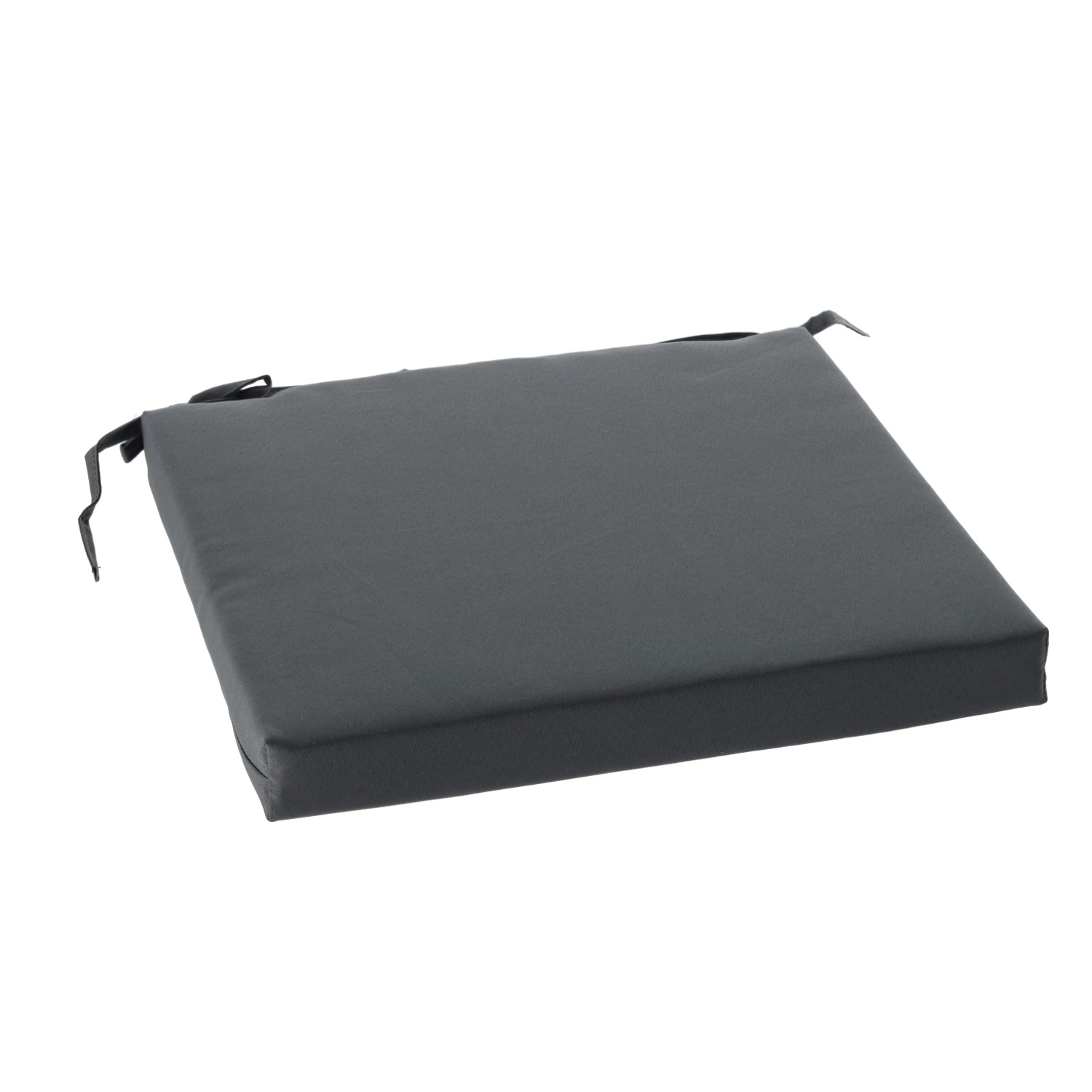 Perna scaun 40x40x5 cm, poliester impermeabil, cu fermoar si prindere, gri inchis - Image 2