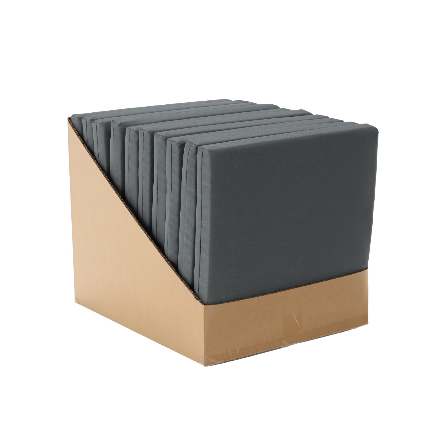 Perna scaun 40x40x5 cm, poliester impermeabil, cu fermoar si prindere, gri inchis - Image 7