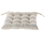 Perna scaun 40x40x6 cm, matlasata, poliester impermeabil, cu prindere, bej