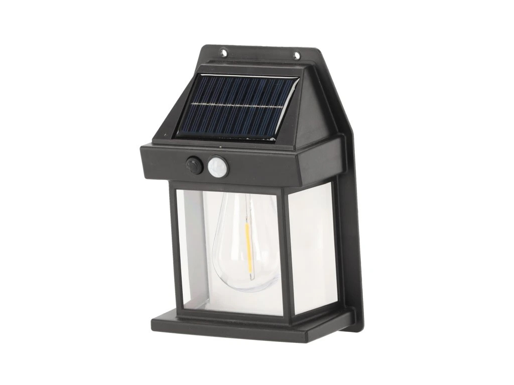 Lampa solara LED cu senzor miscare si crepuscul, 50 LED, 500 lm, 12x17x6 cm, negru - Image 2