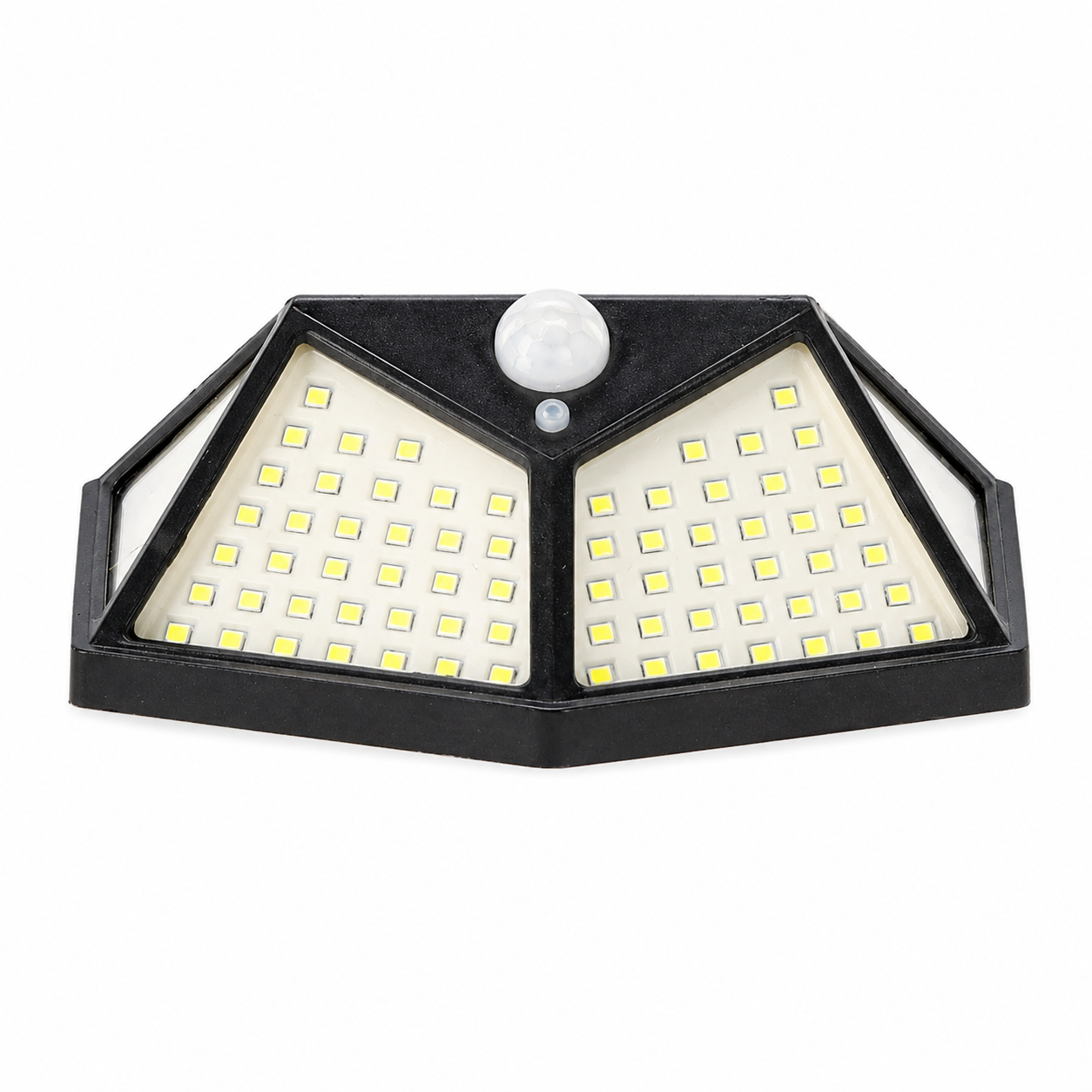 Lampa solara de perete, cu senzor de miscare, 100 LED, 14x6x10 cm, alb - Image 3