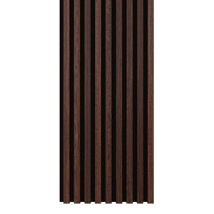 Riflaj MDF decorativ LDA PREMIUM de tip Panou Acustic, Stejar Maro inchis, 260x40 cm