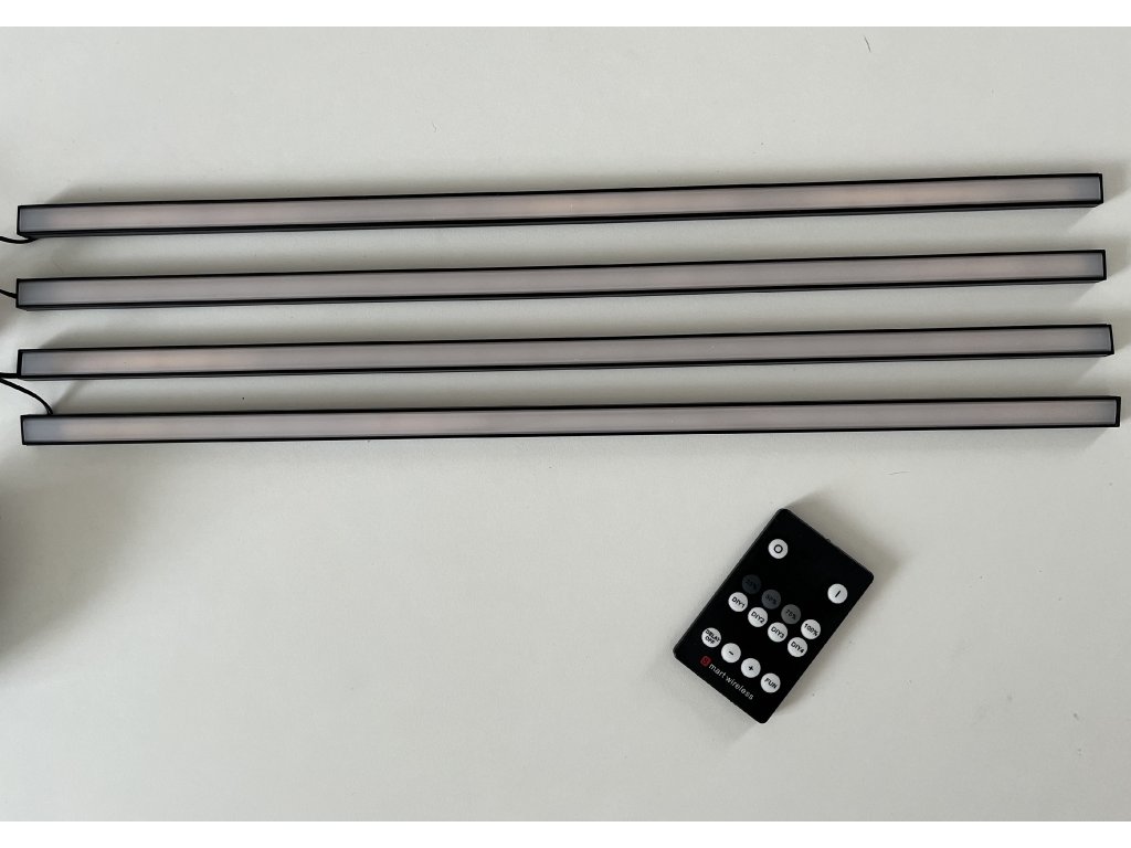 Set iluminare led pentru riflaje MDF, varianta I, 4 lampi x 0.5 metri, 520 lm, 5.6W, telecomanda - Image 9